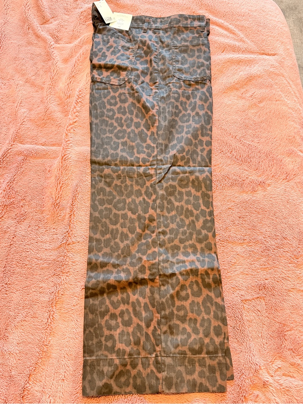 H&M Brown and Black Leopard-Print Pants